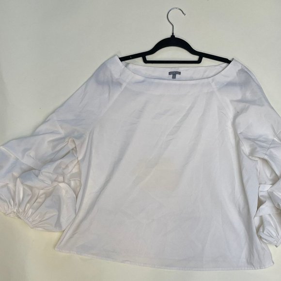 𝅺❤️👀❤️ White blouse with layered ruffled statement sleeves in XL - Picture 2 of 11